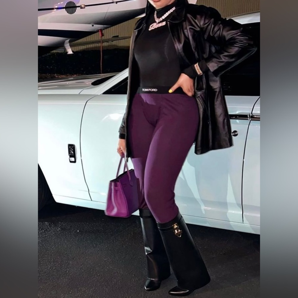 Authentic Tomford cotton long Johns. Plum.